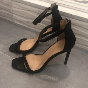 Suede Strap Heels